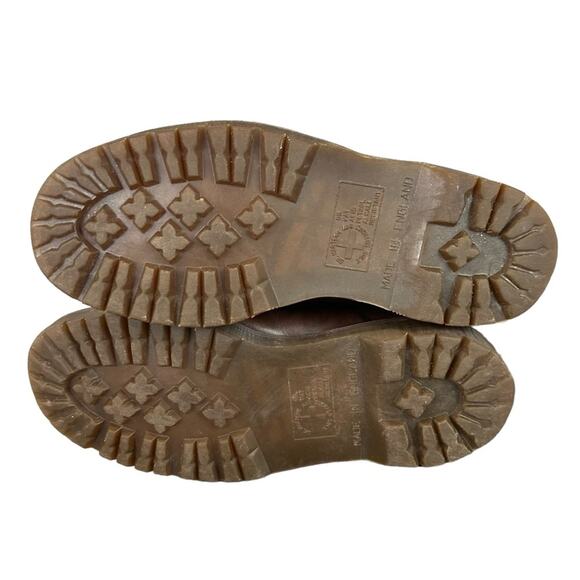 Dr Martens Vintage Y2K Ankle Boots Lace Up Made in England Brown Sz 6 8081 - Picture 9 of 11